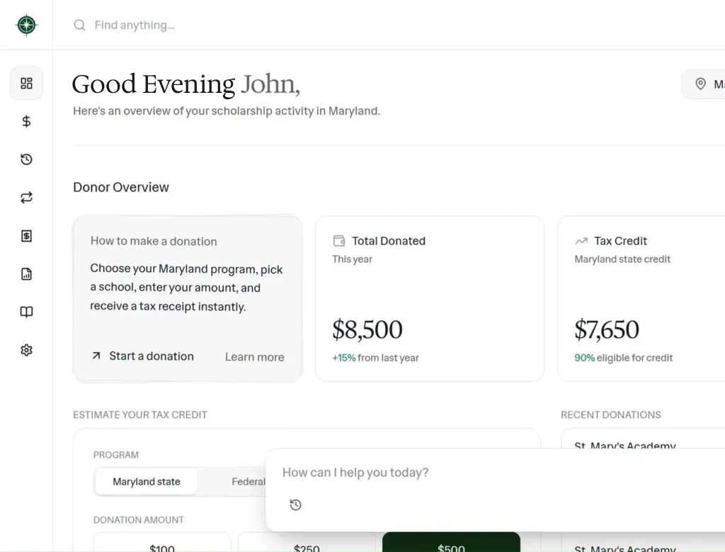 Donors-Dashboard